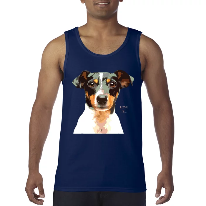 Jack Russell Terrier Shirts Mom Dad Women Men Kids Love Dog Tank Top