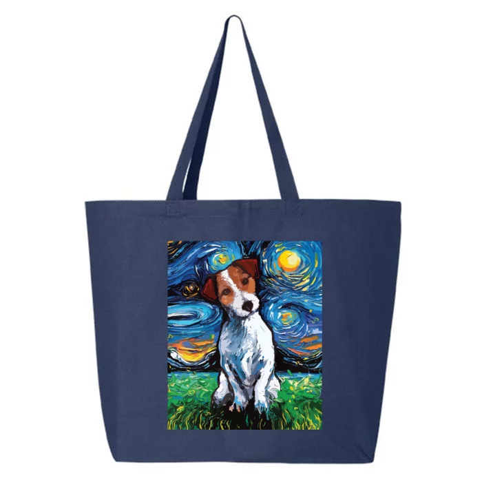 Jack Russell Terrier Starry Night Dog Art 25L Jumbo Tote