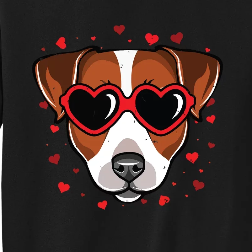 Jack Russell Terrier Valentine Cute Dog Lovers Sweatshirt