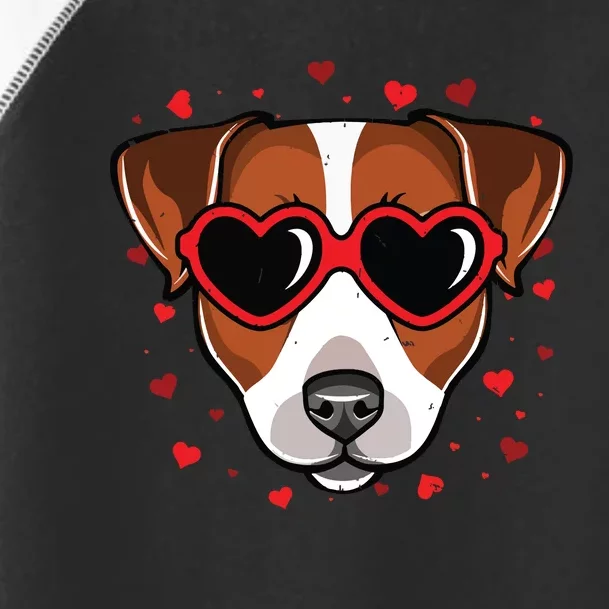 Jack Russell Terrier Valentine Cute Dog Lovers Toddler Fine Jersey T-Shirt