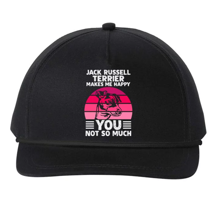 Jack Russell Terrier Lover Graphic Snapback Five-Panel Rope Hat