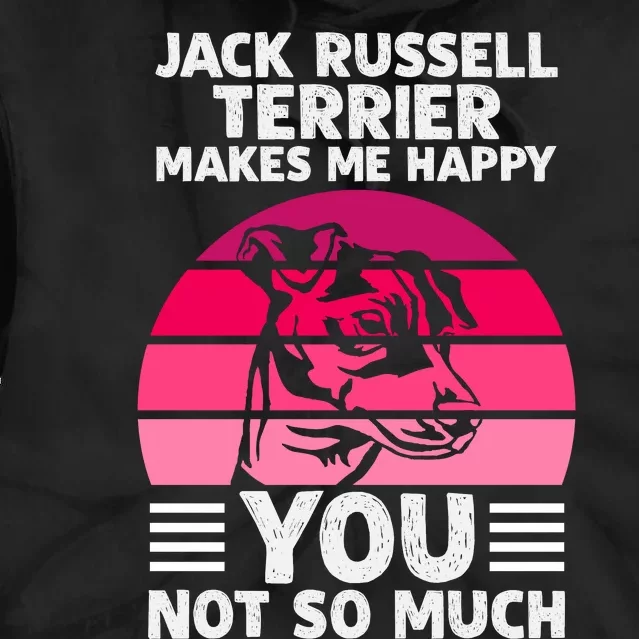 Jack Russell Terrier Lover Graphic Tie Dye Hoodie