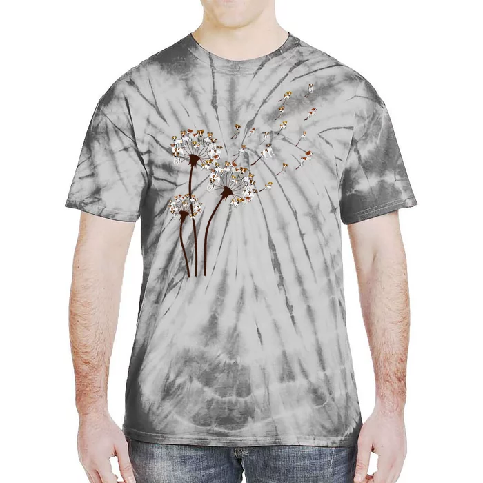 Jack Russell Terrier Dandelion Dog Lovers Tie-Dye T-Shirt