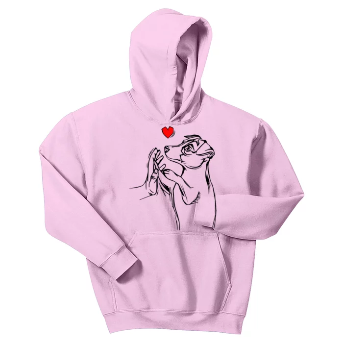 Jack Russell Terrier Love Cute Dog Mom Funny Gift Kids Hoodie