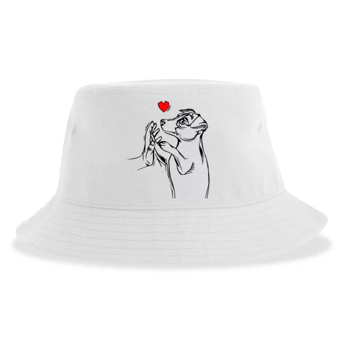 Jack Russell Terrier Love Cute Dog Mom Funny Gift Sustainable Bucket Hat