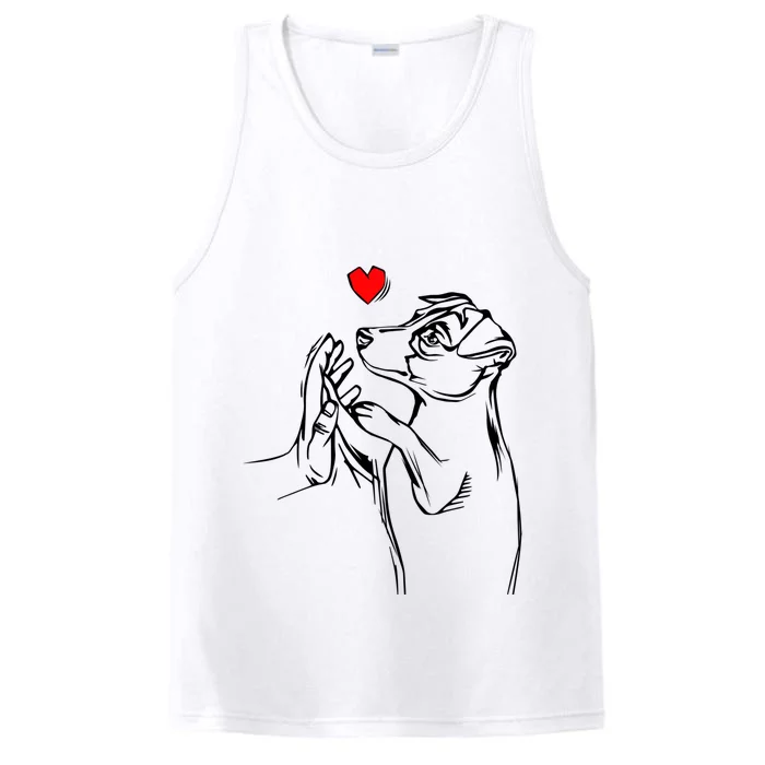 Jack Russell Terrier Love Cute Dog Mom Funny Gift Performance Tank