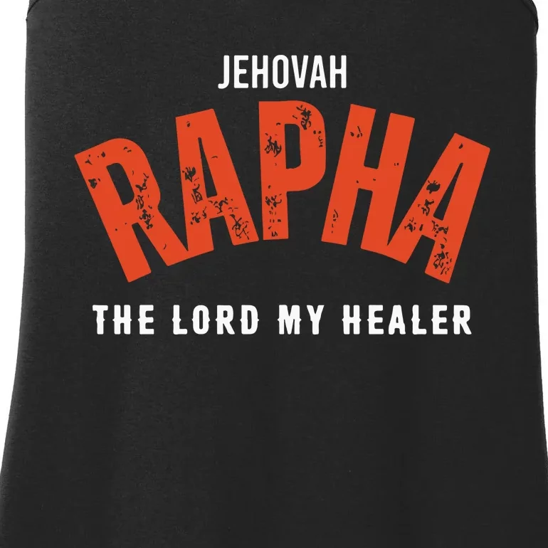 Jehovah Rapha The Lord My Healer Ladies Essential Tank