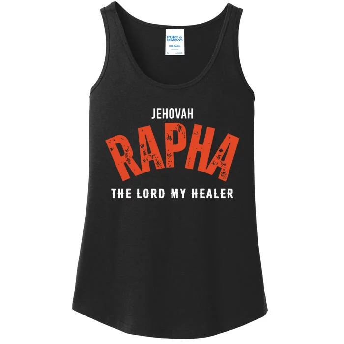 Jehovah Rapha The Lord My Healer Ladies Essential Tank