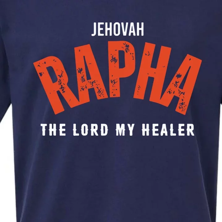 Jehovah Rapha The Lord My Healer Sueded Cloud Jersey T-Shirt