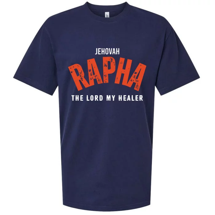 Jehovah Rapha The Lord My Healer Sueded Cloud Jersey T-Shirt