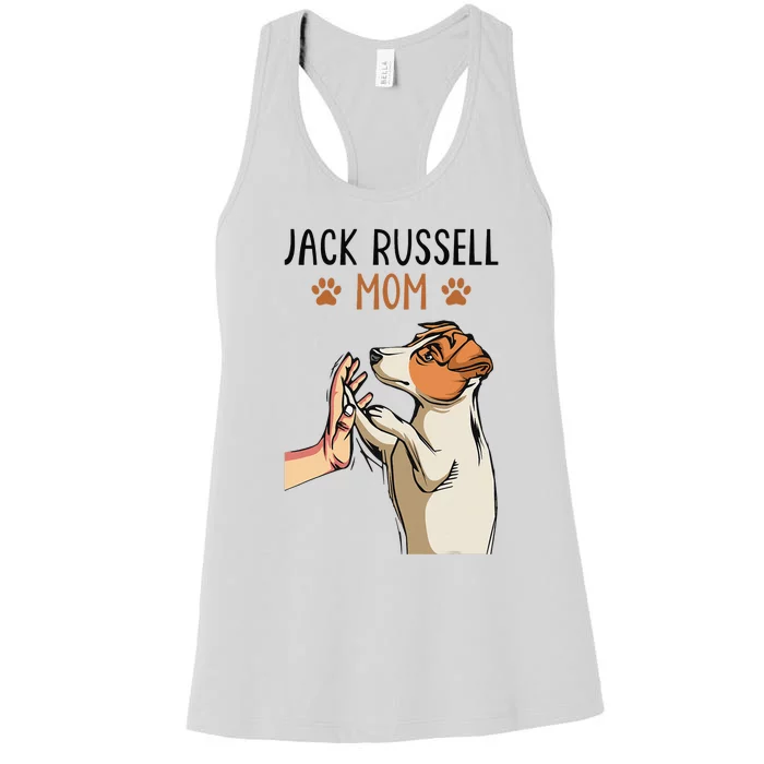 Jack Russell Terrier Mom Cute Dog Mama Women's Racerback Tank