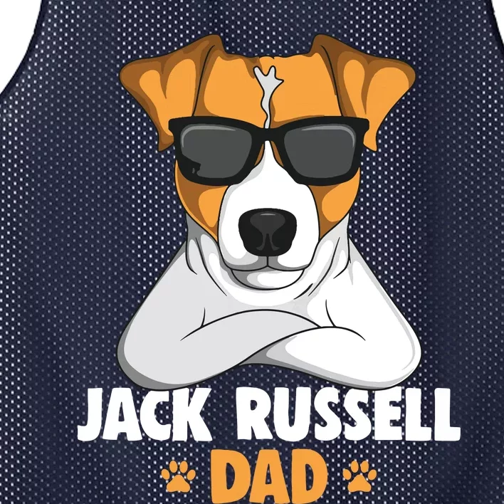 Jack Russell Terrier Dad Dog Mesh Reversible Basketball Jersey Tank