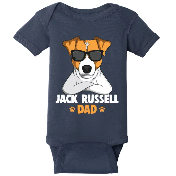 Jack Russell Terrier Dad Dog Baby Bodysuit