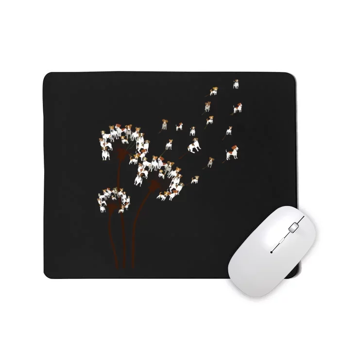 Jack Russell Terrier Dandelion Dog Lovers Mousepad