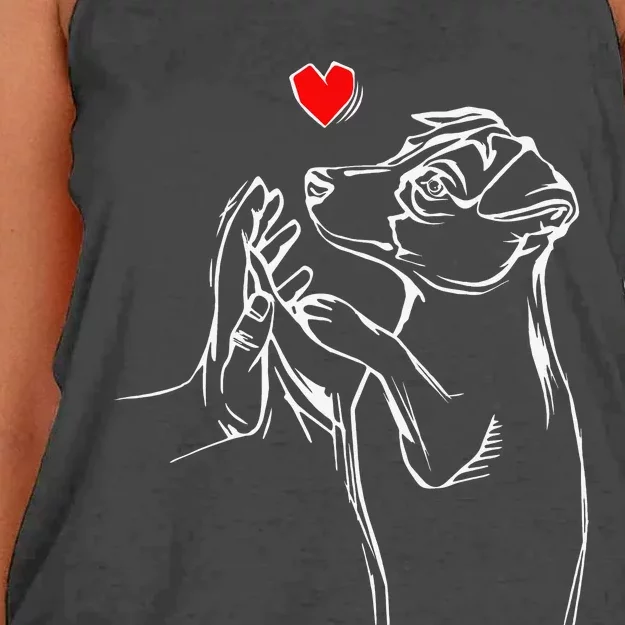 Jack Russell Terrier Love Cute Dog Mom Funny Women's Knotted Racerback Tank