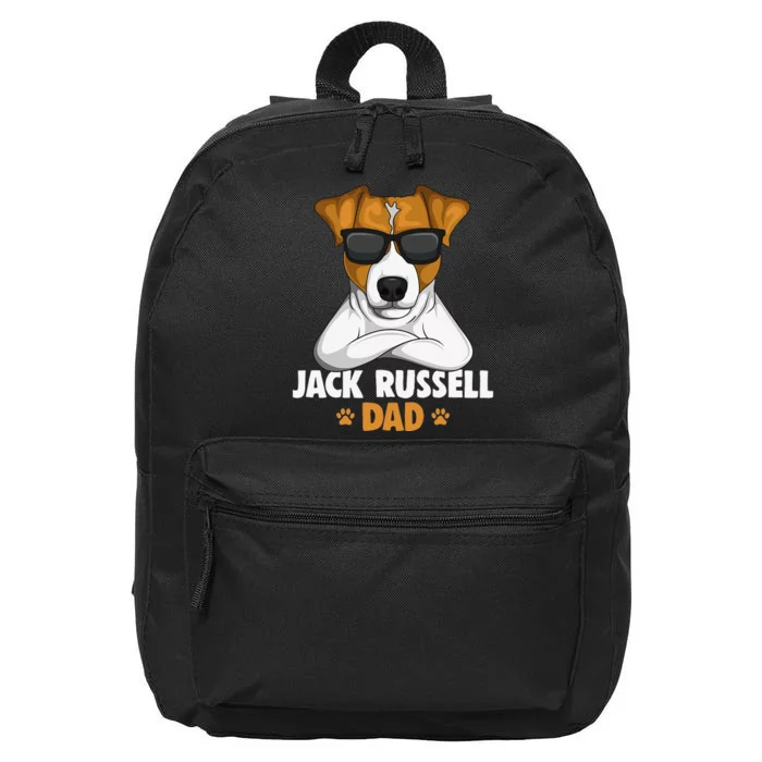 Jack Russell Terrier Dad Dog 16 in Basic Backpack