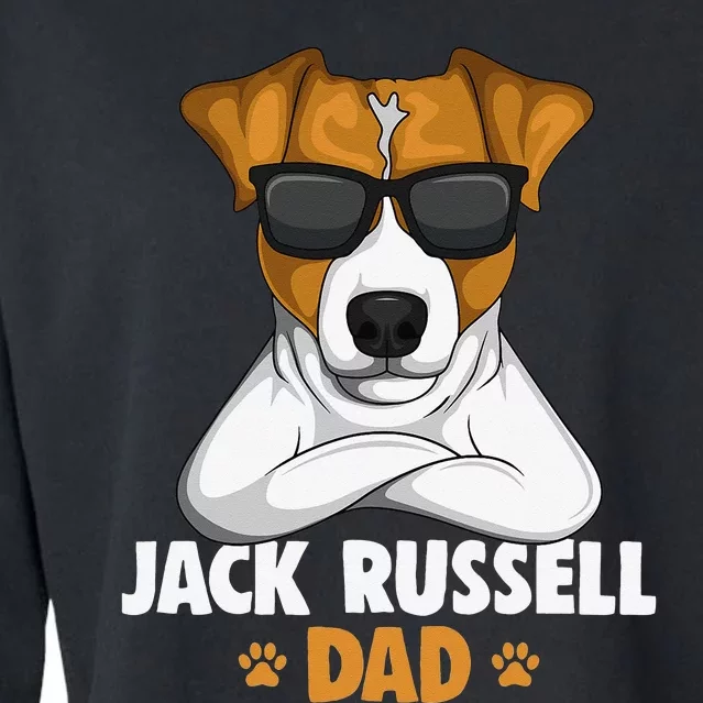 Jack Russell Terrier Dad Dog Cropped Pullover Crew