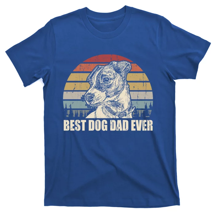 Jack Russell Terrier Dad Best Dog Dad Ever Funny Vintage Gift T-Shirt