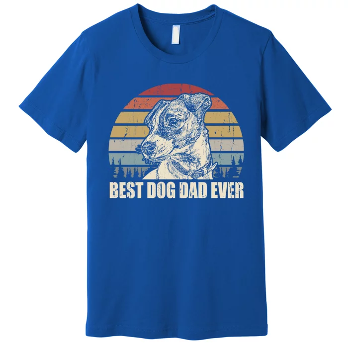 Jack Russell Terrier Dad Best Dog Dad Ever Funny Vintage Gift Premium T-Shirt