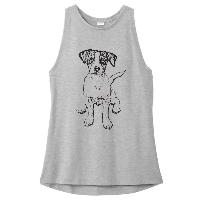 Jack Russell Terrier Gift For Dog Mom Dad Ladies Tri-Blend Wicking Tank