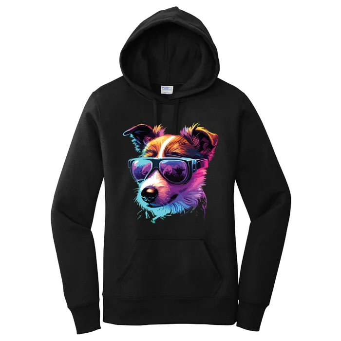 Jack Russell Terrier Dogs Jack Russell Terriers Women's Pullover Hoodie