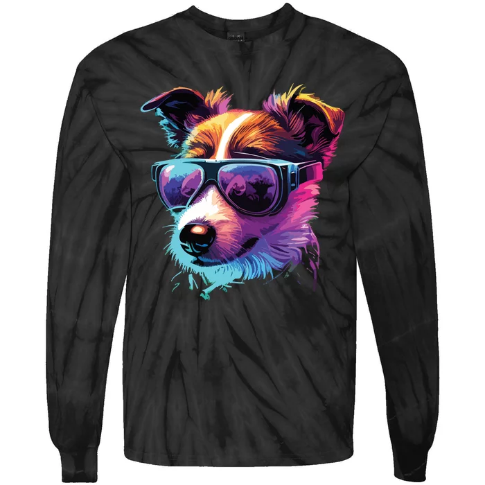 Jack Russell Terrier Dogs Jack Russell Terriers Tie-Dye Long Sleeve Shirt