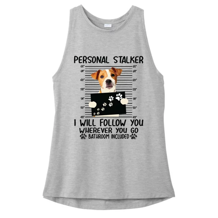 Jack Russell Terrier Gifts Jack Russell Dad Jack Russell Mom Ladies Tri-Blend Wicking Tank