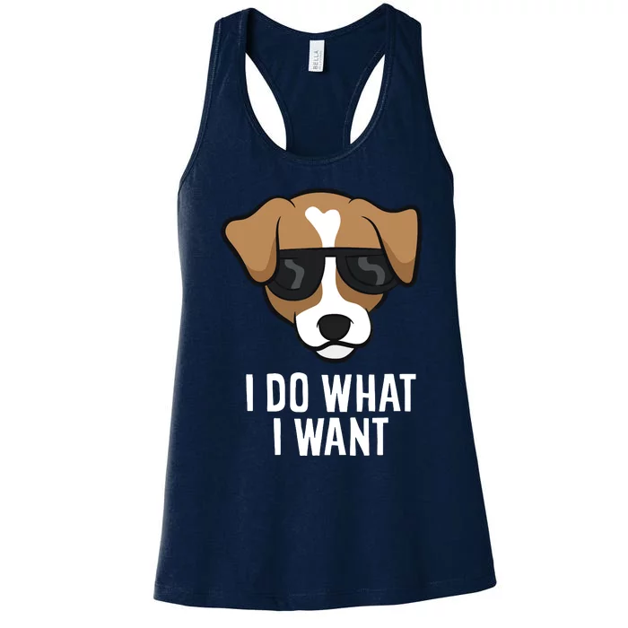 Jack Russell Terrier I Do What I Want Jack Russell Women's Racerback Tank