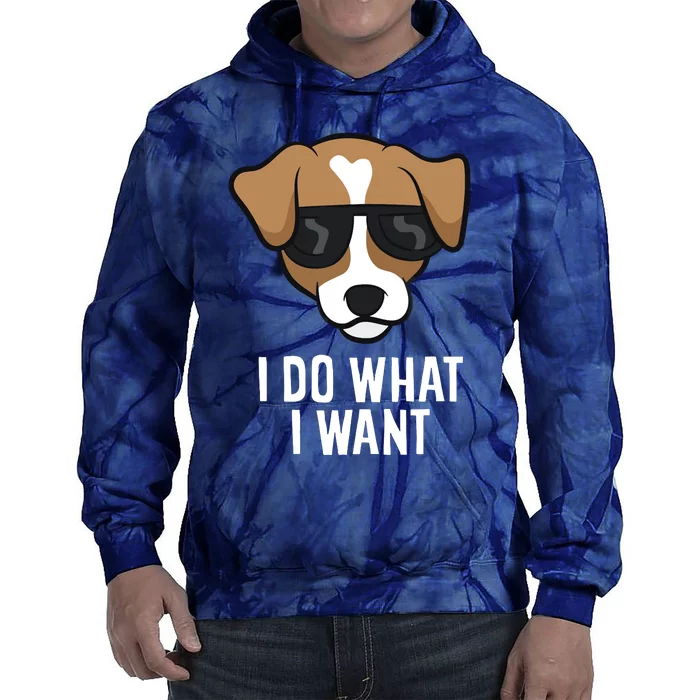 Jack Russell Terrier I Do What I Want Jack Russell Tie Dye Hoodie