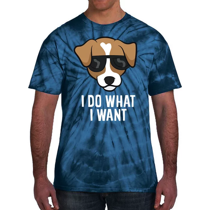 Jack Russell Terrier I Do What I Want Jack Russell Tie-Dye T-Shirt