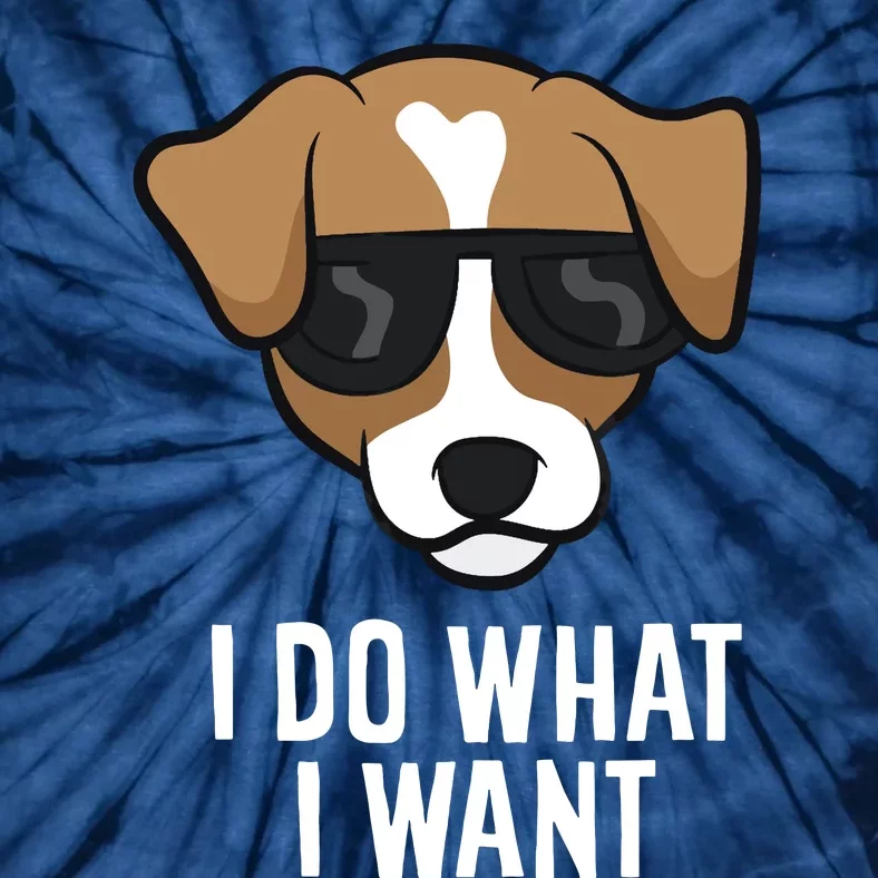 Jack Russell Terrier I Do What I Want Jack Russell Tie-Dye T-Shirt