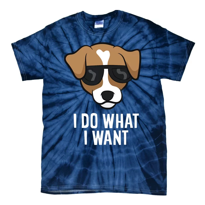 Jack Russell Terrier I Do What I Want Jack Russell Tie-Dye T-Shirt