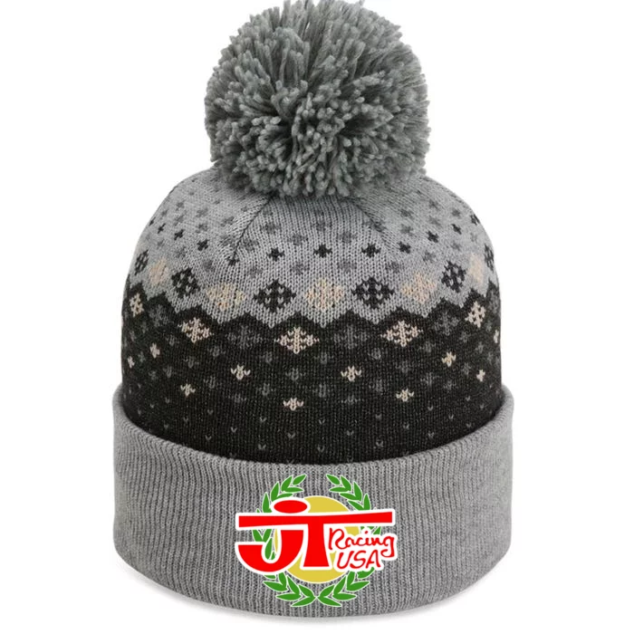 Jt Racing Usa Vintage Bmx Logo Winner Crown Gift The Baniff Cuffed Pom Beanie