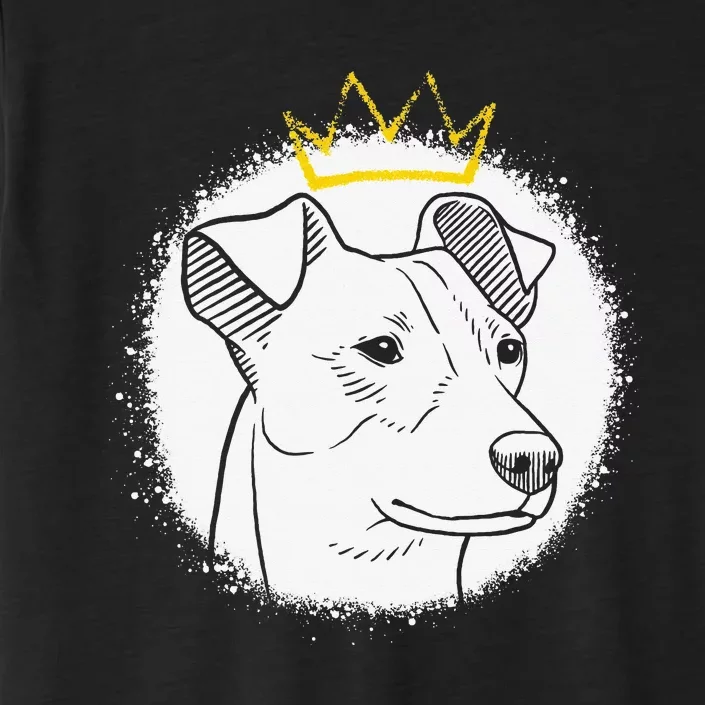 Jack Russell with Crown funny pet lovers gift ChromaSoft Performance T-Shirt