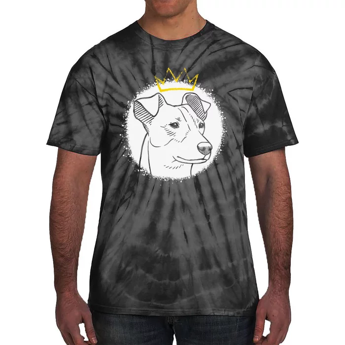 Jack Russell with Crown funny pet lovers gift Tie-Dye T-Shirt