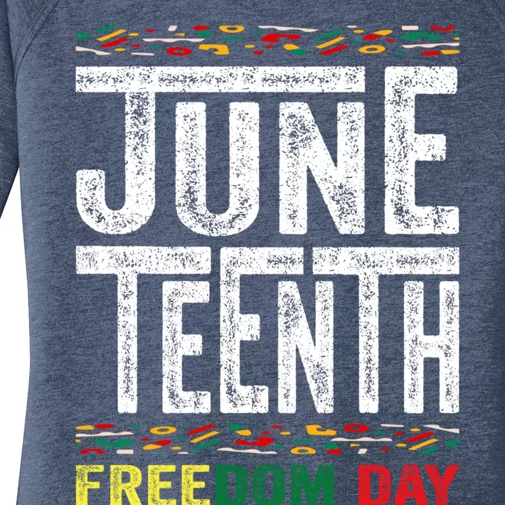 Juneteenth Since 1865 Black History Month Freedom Day Funny Gift Women's Perfect Tri Tunic Long Sleeve Shirt