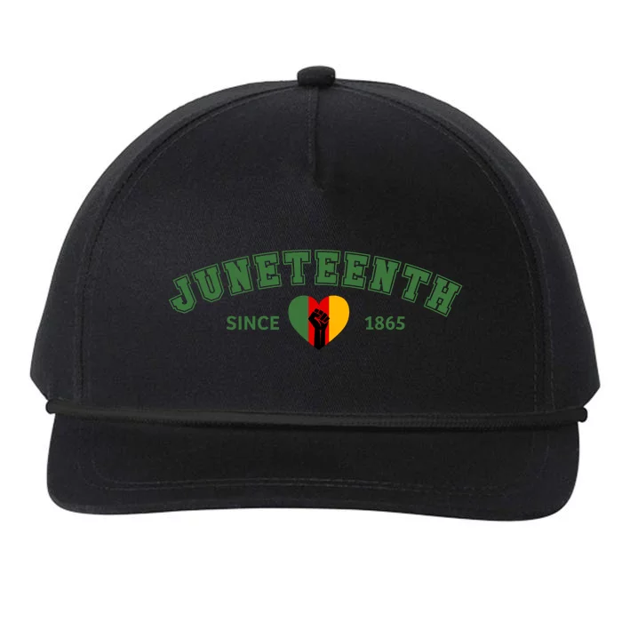 Juneteenth Since 1865 Afro America Gift For Juneteenth Day Snapback Five-Panel Rope Hat