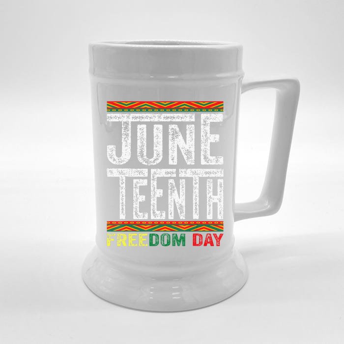 Juneteenth Since 1865 Black History Month Freedom Day Front & Back Beer Stein