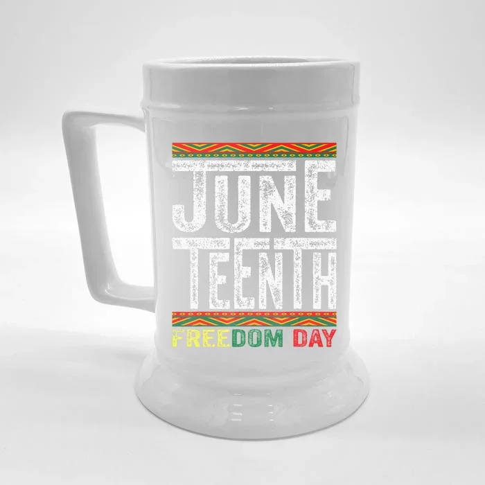 Juneteenth Since 1865 Black History Month Freedom Day Front & Back Beer Stein