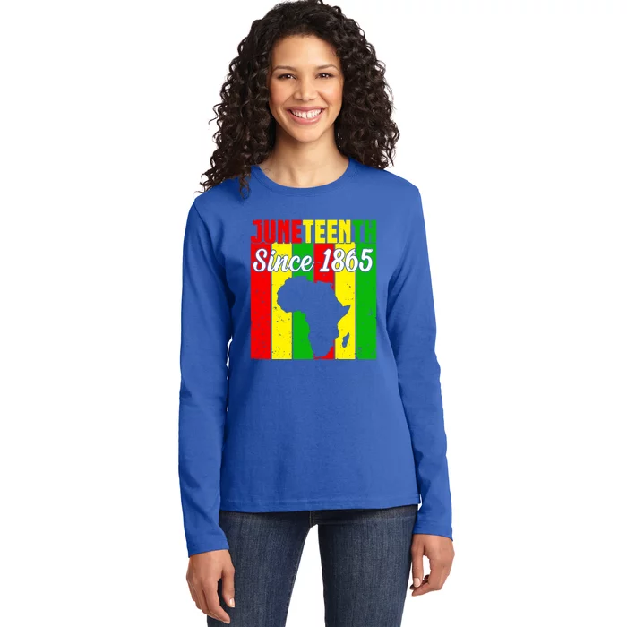 Juneteenth Since 1865 Black History Month Freedom Day Gift Ladies Long Sleeve Shirt