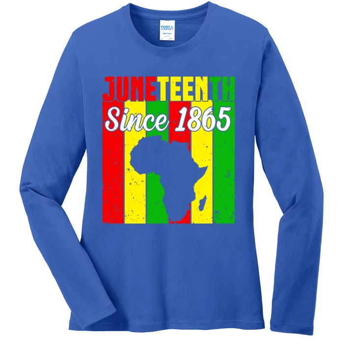 Juneteenth Since 1865 Black History Month Freedom Day Gift Ladies Long Sleeve Shirt