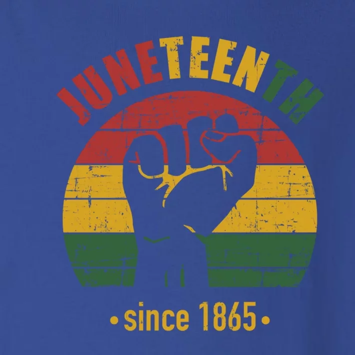 Juneteenth Since 1865 With Pan African Flag And Fist Gift Toddler Long Sleeve Shirt