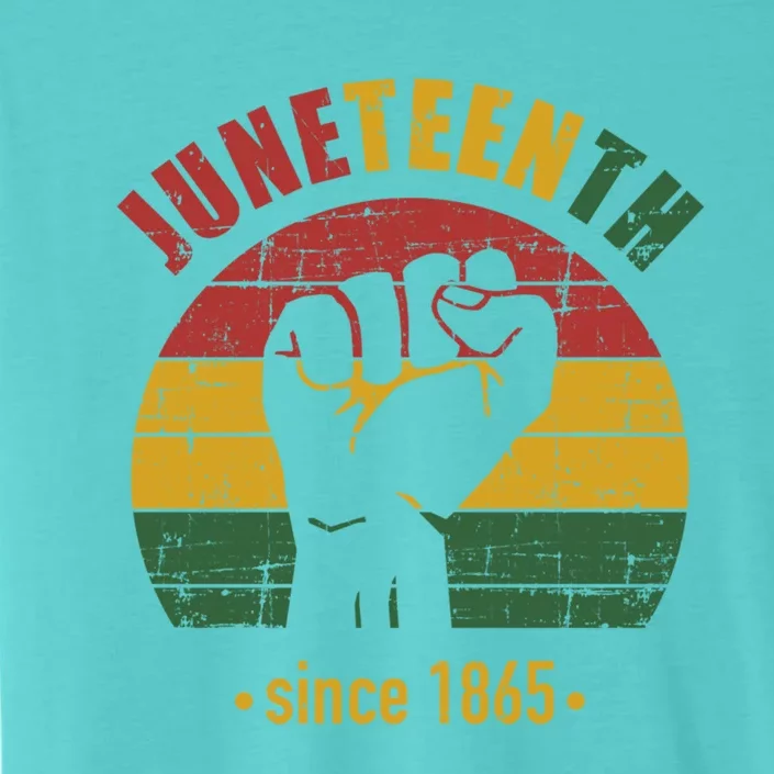 Juneteenth Since 1865 With Pan African Flag And Fist Gift ChromaSoft Performance T-Shirt