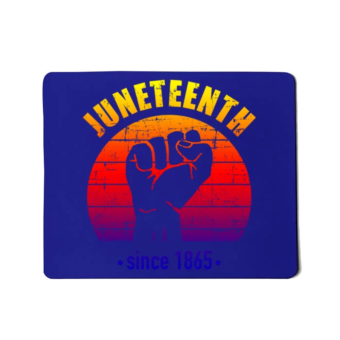 Juneteenth Since 1865 With Pan African Flag And Fist Gift Mousepad