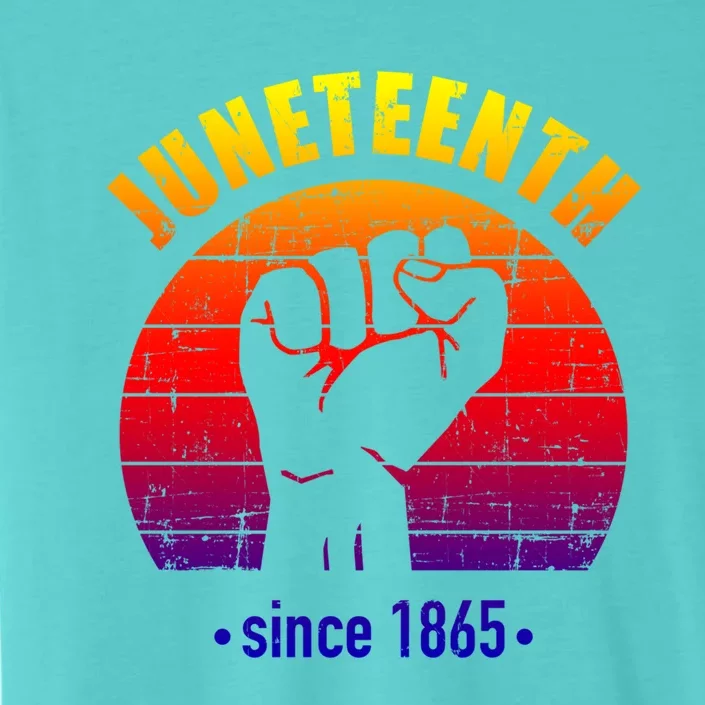 Juneteenth Since 1865 With Pan African Flag And Fist Gift ChromaSoft Performance T-Shirt