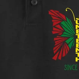 Juneteenth Since 1865 African American Black Culture Dry Zone Grid Performance Polo