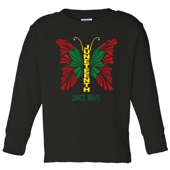 Juneteenth Since 1865 African American Black Culture Toddler Long Sleeve Shirt