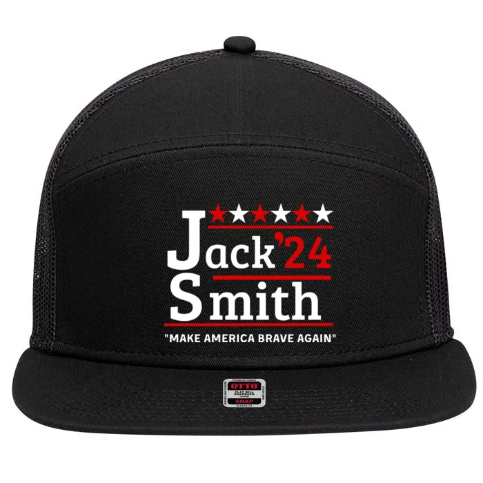 Jack Smith 2024 Make America Brave Again 7 Panel Mesh Trucker Snapback Hat