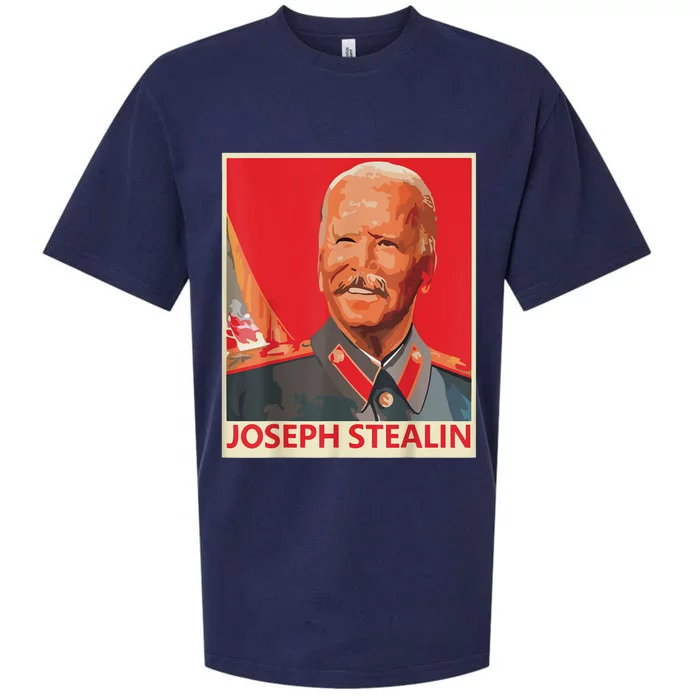 Joseph Stealin Anti Joe Biden Funny Biden Sueded Cloud Jersey T-Shirt