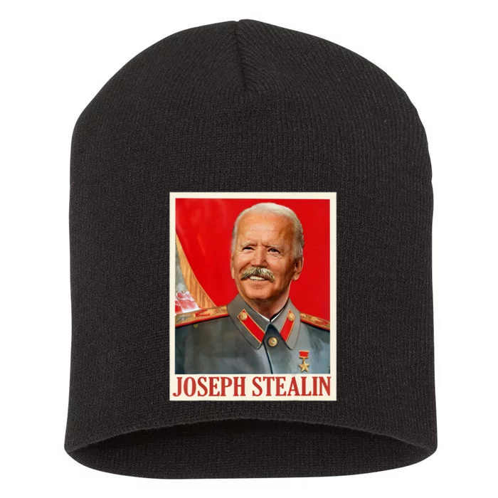 Joseph Stealin Anti Joe Biden Funny Short Acrylic Beanie